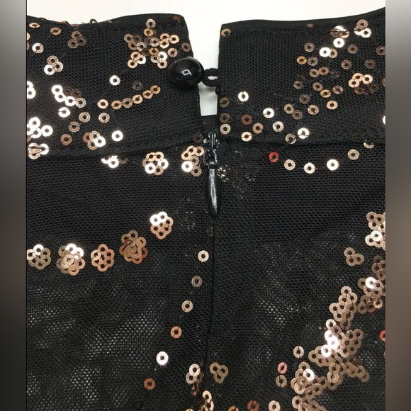 Jane Chic Designs Mock Neck Sequin Dress - Picture 8 of 8